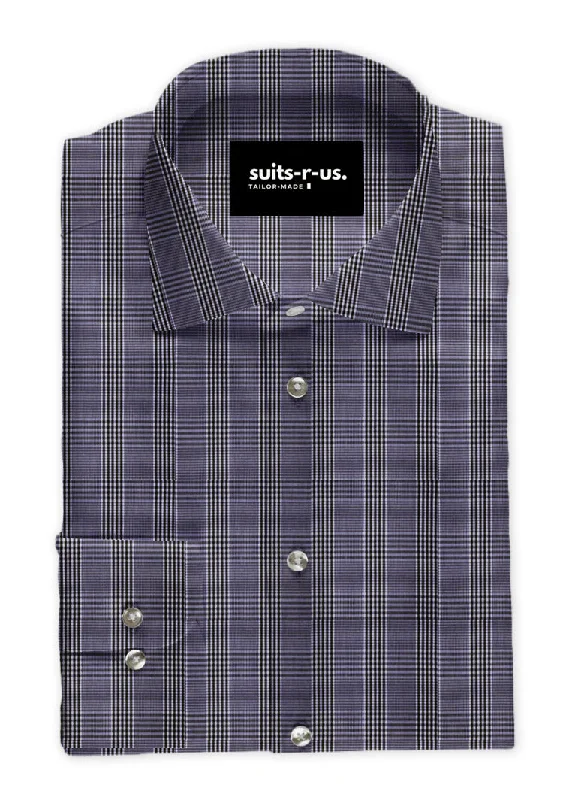 Dark Navy Glenplaid Shirt