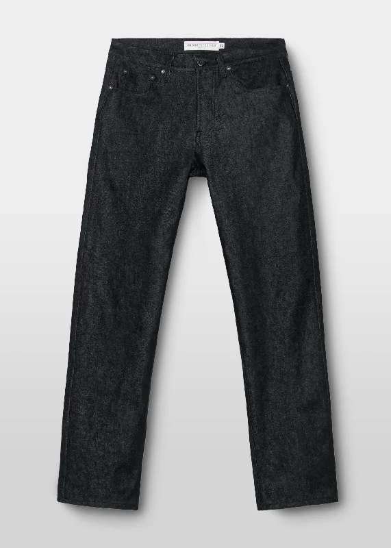 Men's Jeans with RipsBrooklyn Denim Co. Relaxed Fit in Black