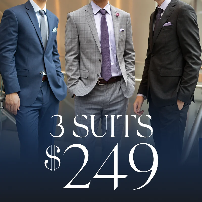 3 Suits for $249