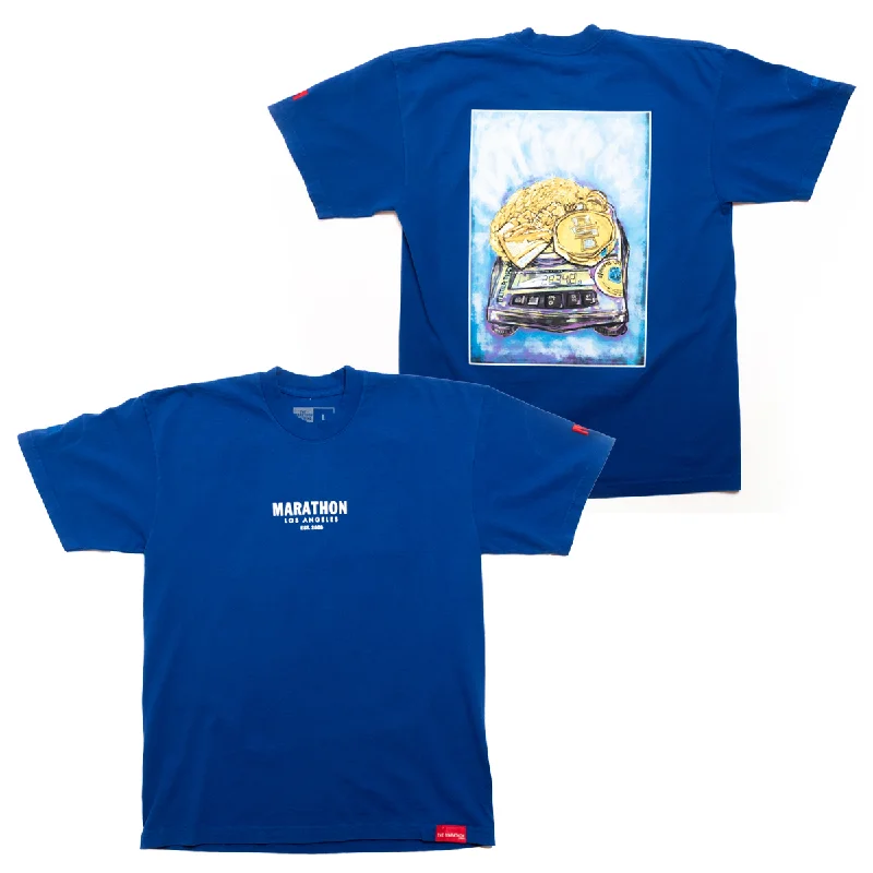 Men's Sleeveless TopsGrams & Gold Chains (Artwork) T-shirt - Royal