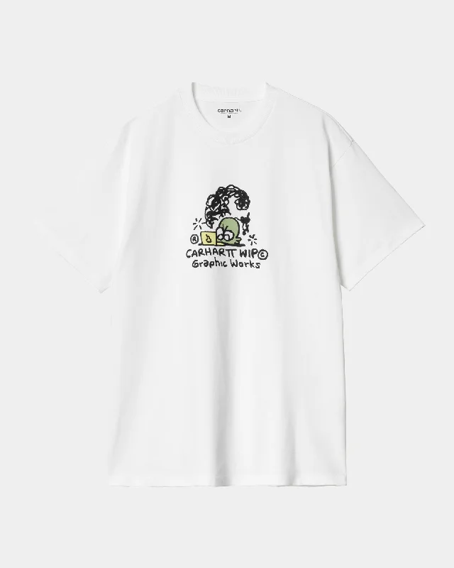 Solid-Colored Men's ShirtsGraphic Works T-Shirt | White