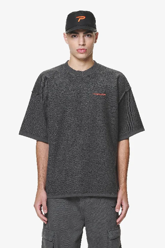 Men's Shirts with TiesWintor Inside Out Boxy Tee Washed Volcano Grey