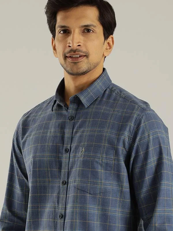 Men's Minimalist Shirts for a Clean LookMen Checked Full Sleeve Cotton Shirt