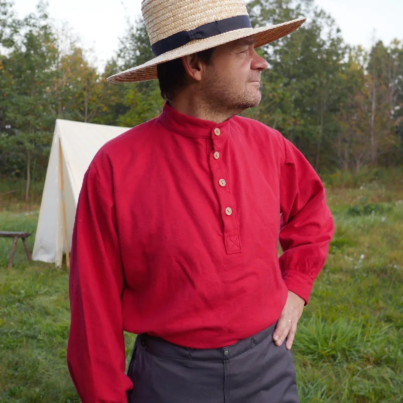 Men's Cowboy Shirts for Western StyleRed Flannel 19th Century Trade Shirt